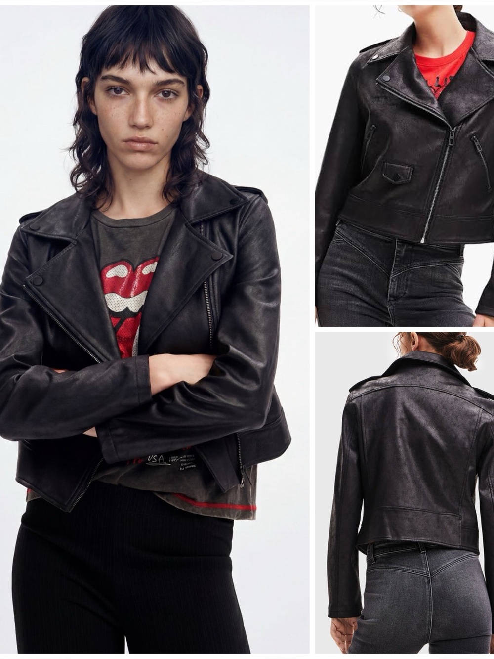 Desigual ~ Faux LEATHER BIKER JACKET